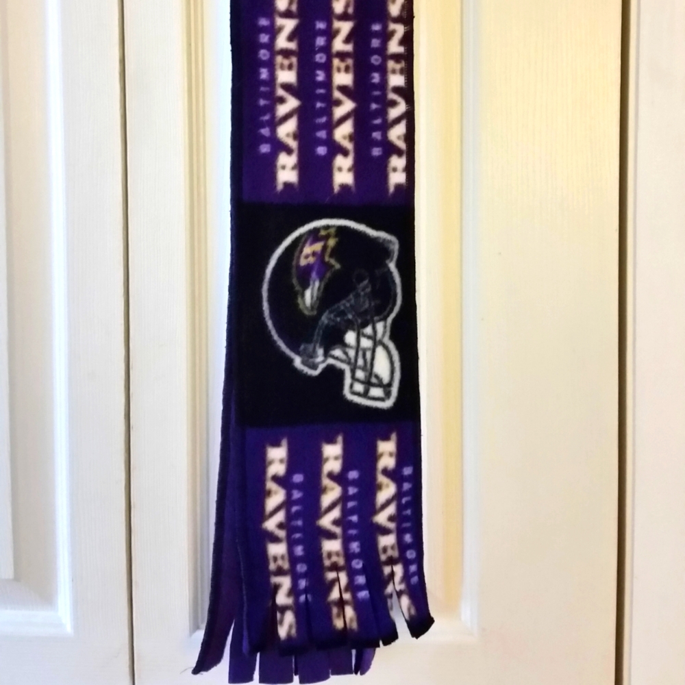 Ravens Scarf Purple Football Baltimore Outerwear Fleece